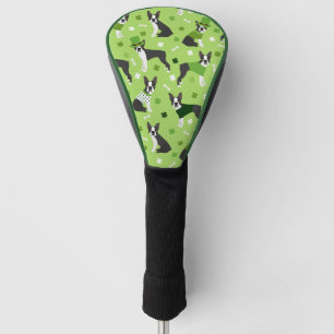 Couvre-club De Golf St. Patrick's Day Boston Terrier