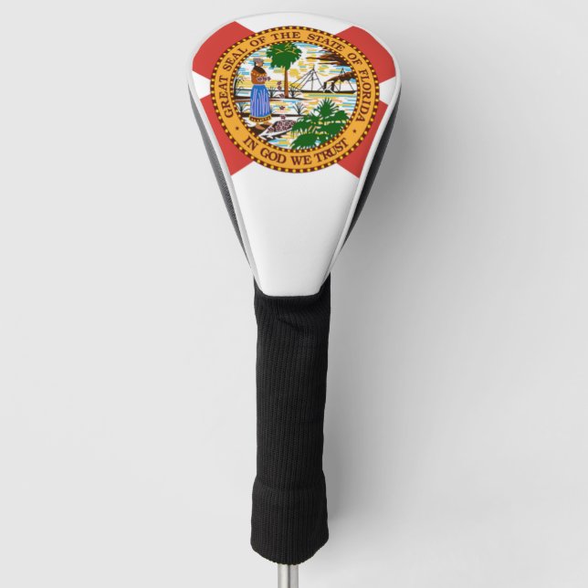 Couvre-club De Golf State of Florida Flag Golf Head Cover (Devant)