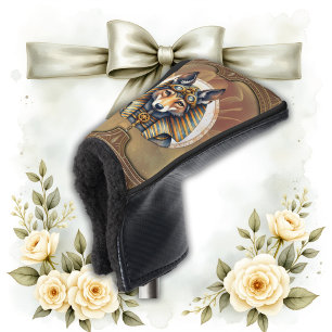 Couvre-club De Golf Steampunk Anubis Fox Portrait