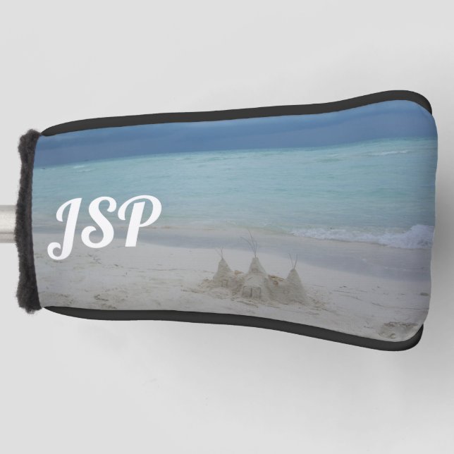 Couvre-club De Golf Stormy Sandcastle Beach Landscape (Devant)