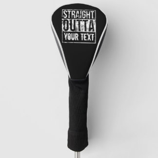 Couvre-club De Golf Straight Outta - Ajouter votre texte drôle 1980s p