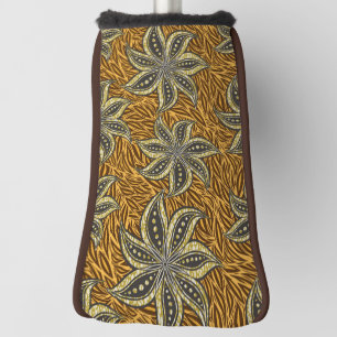 Couvre-club De Golf Style Batik Floral Abstrait africain