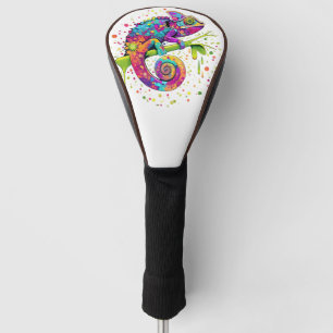 Couvre-club De Golf Style d'aquarelle des teintures Chameleon