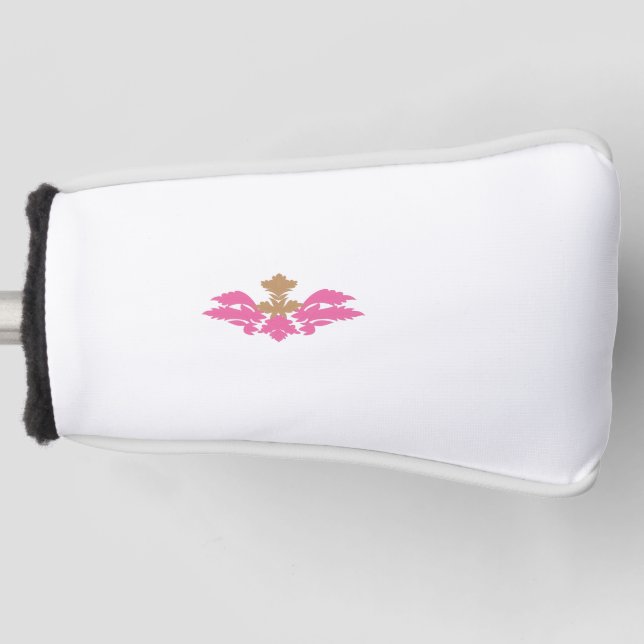 Couvre-club De Golf Style Décor, Rose Chaud, Laiton Antique (Devant)