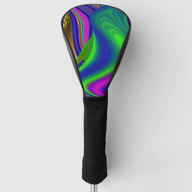 Couvre-club De Golf Summerrainbow, Rainbowart 3D Abstrait (Devant)