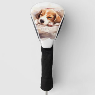 Couvre-club De Golf Super mignon ange dormant chiot chien Beagle chien