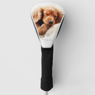Couvre-club De Golf Super mignon ange dormant chiot Cocker Spaniel Chi
