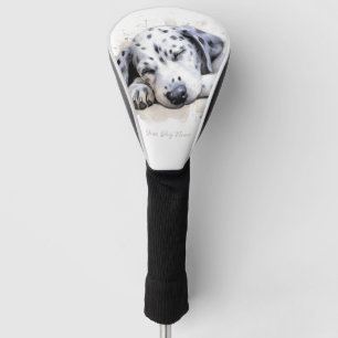 Couvre-club De Golf Super mignon ange dormant chiot Dalmatien Chien 00