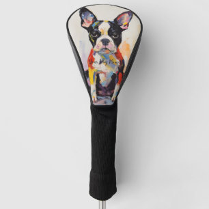 Couvre-club De Golf Super mignon Boston Terrier Chien Chien Chien Pupp