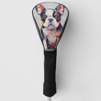 Couvre-club De Golf Super mignon Boston Terrier Chien Chien Chien Pupp