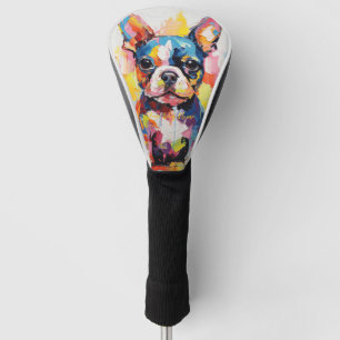 Couvre-club De Golf Super mignon Boston Terrier Chien Chien Chien Pupp