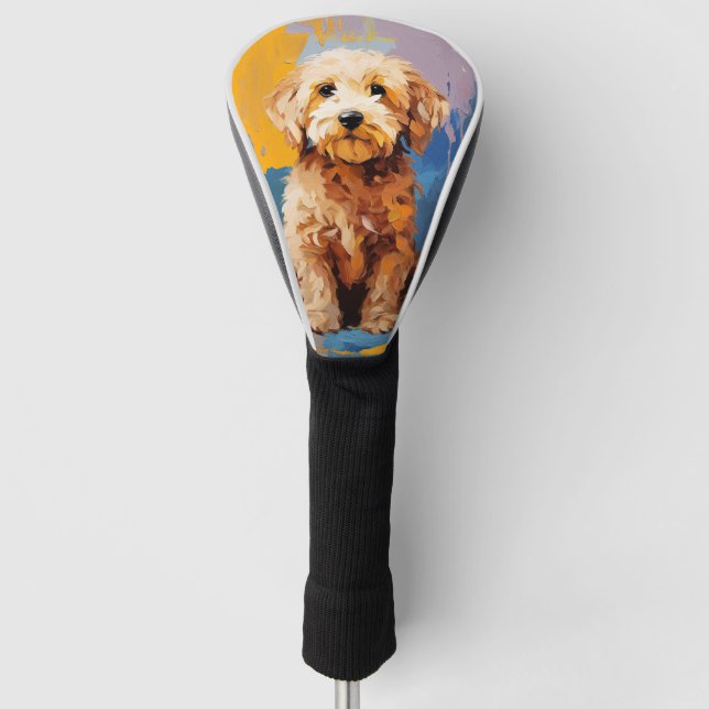 Couvre-club De Golf Super mignon Goldendoodle Chien Chien Chien Puppy  (Devant)