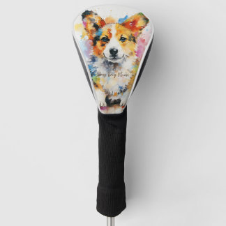 Couvre-club De Golf Super mignonne Welsh Corgi Chien Puppy 001 - Xeno