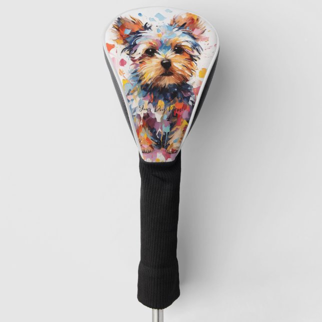 Couvre-club De Golf Super mignonne Yorkshire Terrier Chien Chien Chien (Devant)
