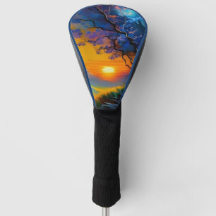 Couvre-club De Golf Superbe lever de soleil sur l'étang