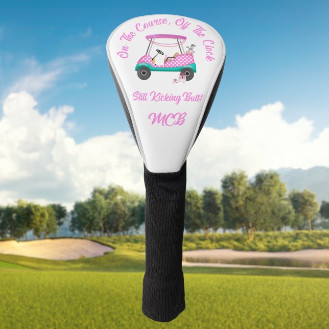 Couvre-club De Golf Sur Le Parcours, Hors De L'Horloge Toujours Bouton (Créateur téléchargé)