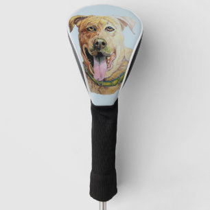 Couvre-club De Golf Sweet Brindle Staffordshire Terrier Art original