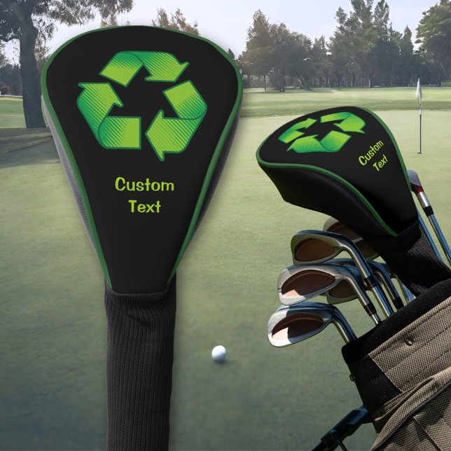 Couvre-club De Golf Symbole de recyclage (Créateur téléchargé)