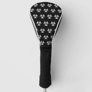 Couvre-club De Golf Symbole de risque biologique Couverture de tête de