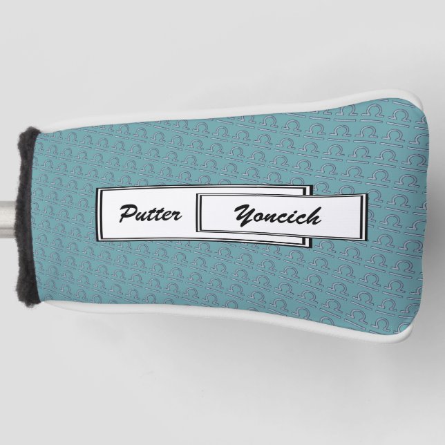 Couvre-club De Golf Symbole du Zodiaque de Libra par Kenneth Yoncich (Devant)