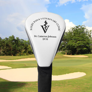 Couvre-club De Golf Symbole vétérinaire personnalisé Vétérinaire