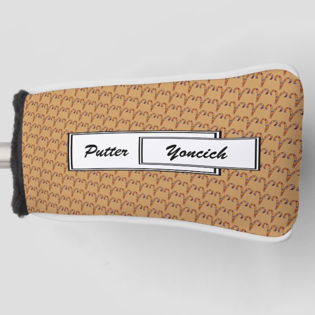 Couvre-club De Golf Symbole Zodiac Aries Élément par Kenneth Yoncich (Devant)