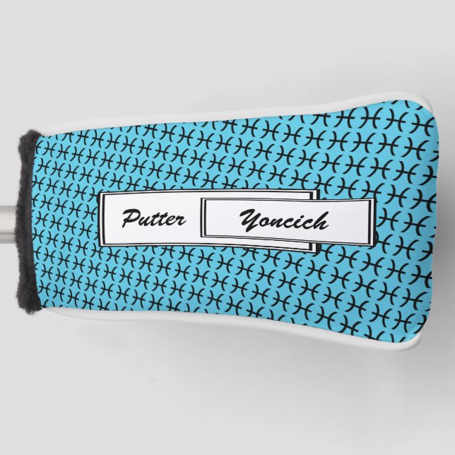 Couvre-club De Golf Symbole zodiaque Pisces Standard par Kenneth Yonci (Devant)