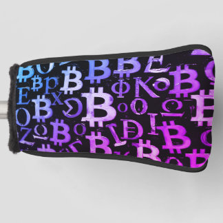 Couvre-club De Golf Symboles de Bitcoin (Style : Miami Purple - 1)