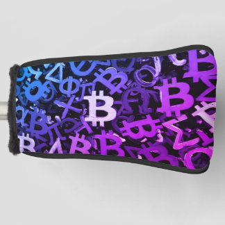 Couvre-club De Golf Symboles de Bitcoin (Style : Miami Purple - 3)