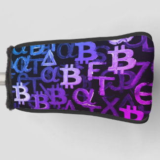 Couvre-club De Golf Symboles de Bitcoin (Style : Miami Purple - 6)