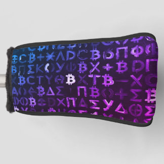 Couvre-club De Golf Symboles de Bitcoin (Style : Miami Purple - 9)