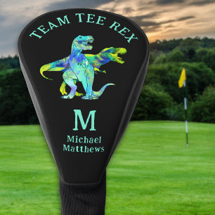 Couvre-club De Golf T-Shirt Personnalisé Équipe Drôle Rex Blague Dinos