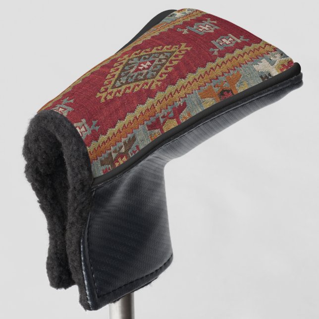 Couvre-club De Golf Tapis Kilim Turc (Devant 3/4)