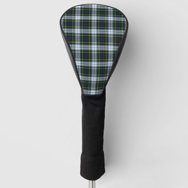 Couvre-club De Golf Tartan Clan Gordon Plaid White Green À damiers (Devant)