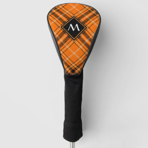 Couvre-club De Golf Tartan orange d'Halloween
