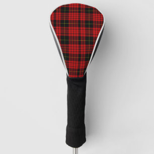 Couvre-club De Golf Tartan rouge, noir et jaune de plaid de tartan