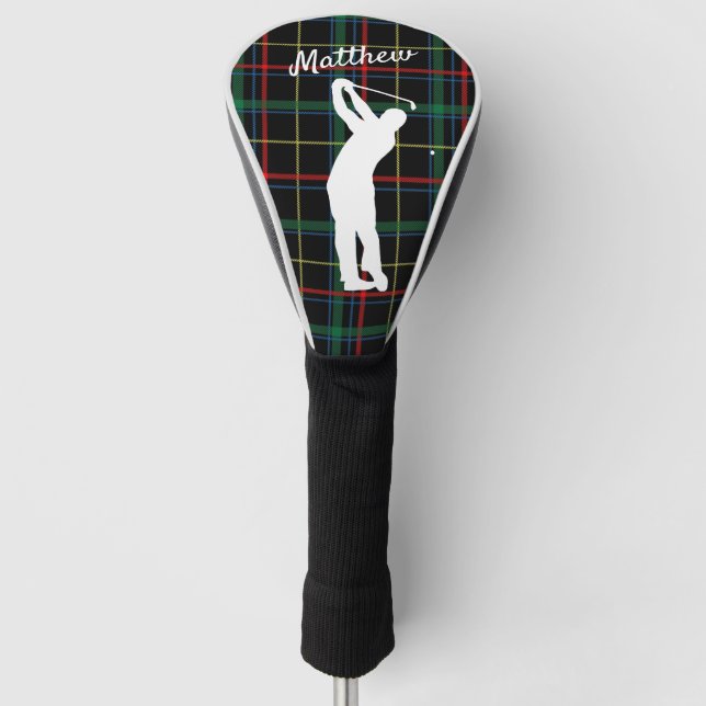 Couvre-club De Golf Tartan Tartan classique écossais  (Devant)