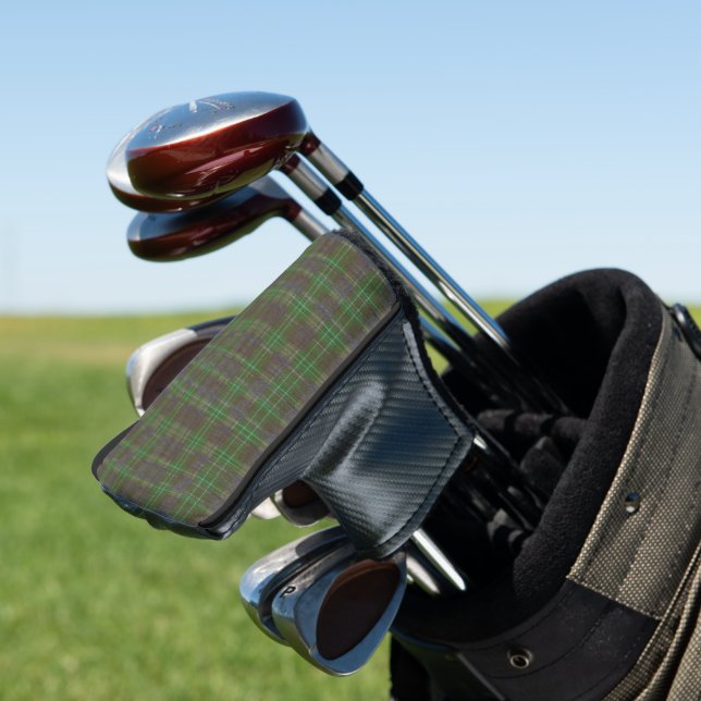 Couvre-club De Golf Tartan Vert Forêt Cabine (In Situ)