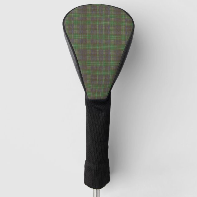 Couvre-club De Golf Tartan Vert Forêt Cabine (Devant)