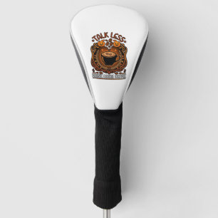 Couvre-club De Golf Tasse Café Halloween Citrouilles Parle Moins Boit