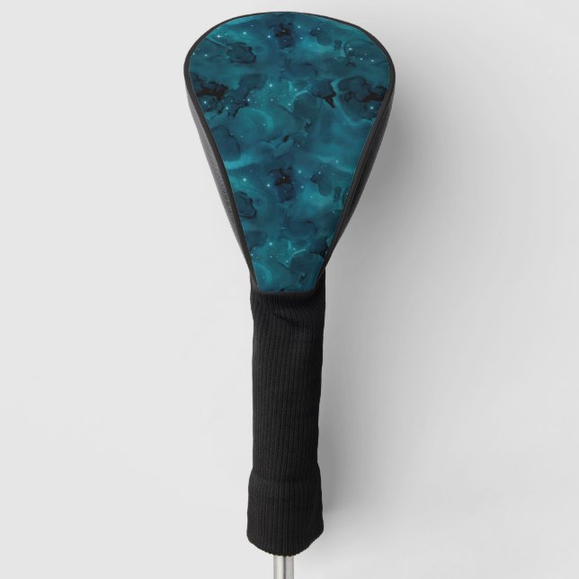 Couvre-club De Golf Teal Galaxy Series Design 5 (Devant)