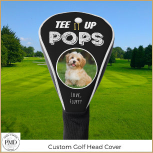 Couvre-club De Golf Tee It Up Pops Personnalisé Animaux Fête des pères