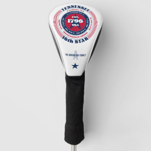 Couvre-club De Golf Tennessee State Circle Custom Golf Head Cover