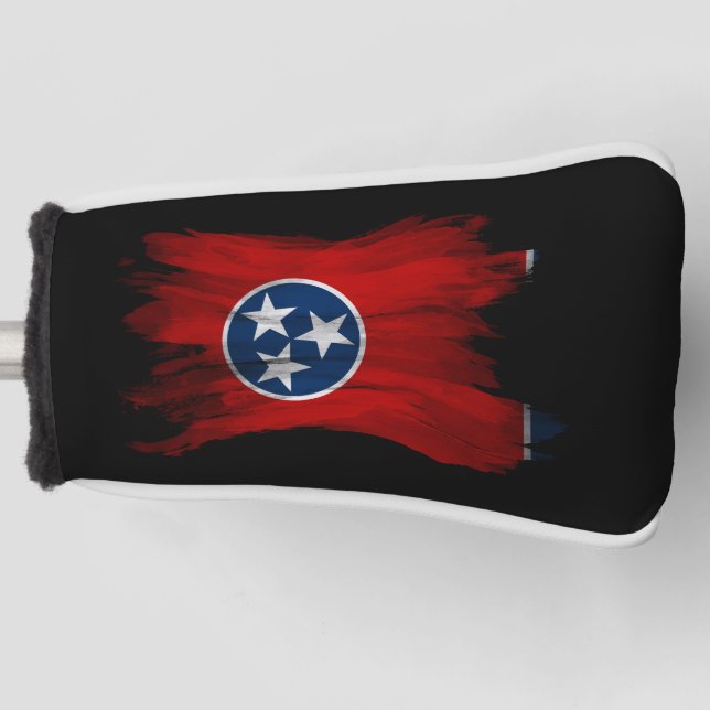 Couvre-club De Golf Tennessee state flag brush stroke, Tennessee flag (Devant)