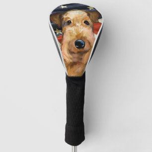 COUVRE-CLUB DE GOLF TERRIER AIREDALE