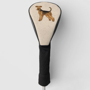 Couvre-club De Golf Terrier Airedale Chien de Dessin Animé Mignon Terr