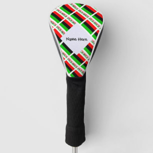 Couvre-club De Golf Tesselles du Drapeau Africain Diaspora ou Américai