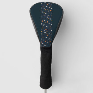 Couvre-club De Golf Tête de golf motif chauves-souris lune citrouilles