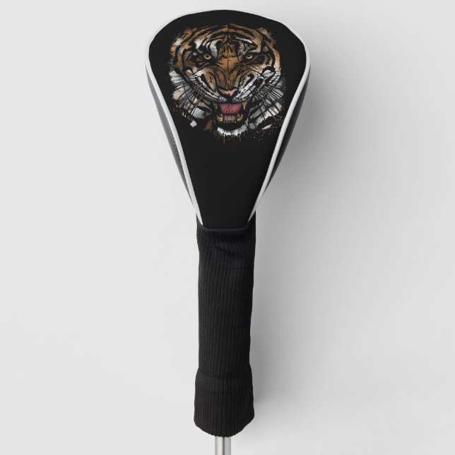 Couvre-club De Golf Tête de Tigre (Devant)