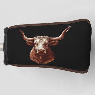 Couvre-club De Golf Texas longhorn avec arrière - plan noir